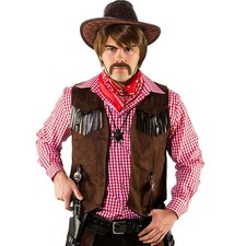 Cowboy Weste Wildlederimitat