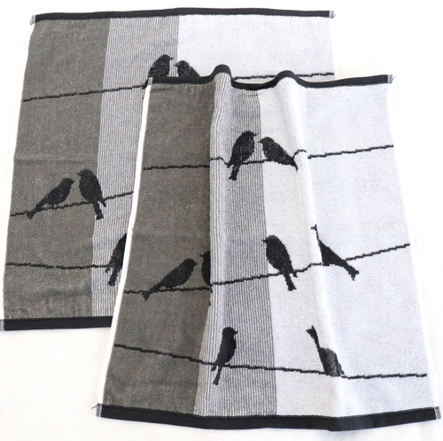 Handtücher vögel kracht - 2x,
