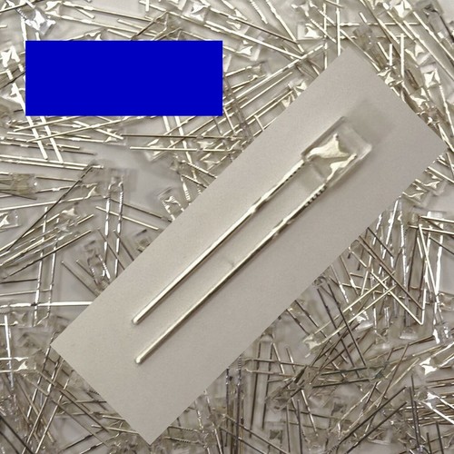 Led rechteckig blau - rechteckig, klar