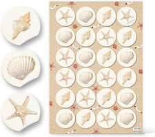 Aufkleber Muscheln Seestern