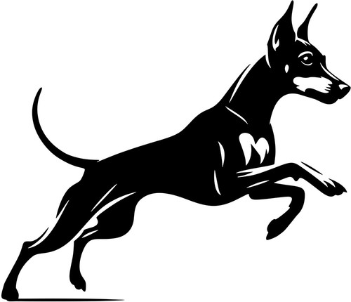 Zwergpinscher aufkleber - zwergpinscher,