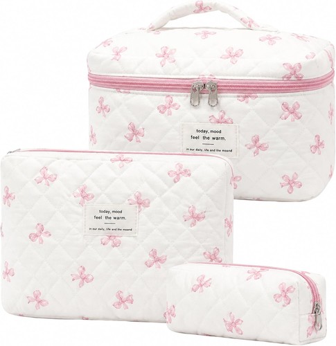 Kosmetiktasche set 3er blumen - set,