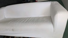 Sofa 2-Sitzer mit wechselbarem Bezug - weiß (IKEA Klippan) zur Abholung