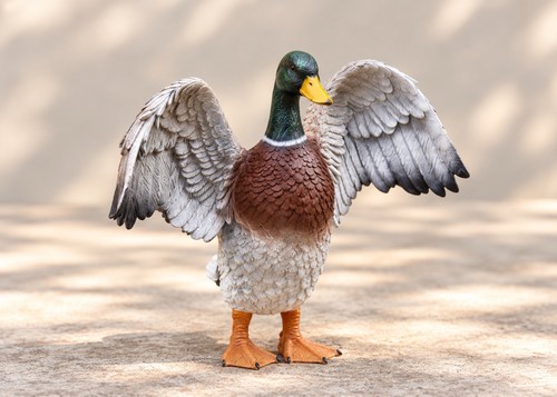 Gartenfigur ente erpel - ente,