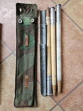 ZELTSTANGEN ZELTPLANE ZELTBAHN WEHRMACHT LUFTWAFFE Zeltset WK2 Dachbodenfund 