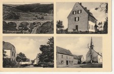 Hüngersdorf, OT Blankenheim,  Eifel, Bahnstrecke, Kirche Haus 1923