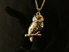 Eule Klar Schwarz Anhänger