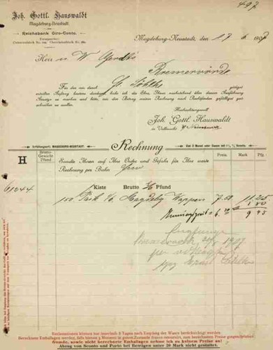 Joh gottl hauswaldt 1907 - joh.,