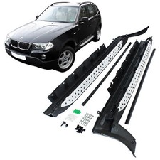 Trittbretter Schweller Seitenbretter Aluminium Set Satz für BMW X3 E83 Bj 04-10 