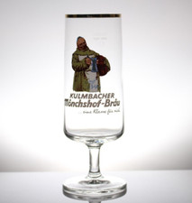 Kulmbacher Mönchshof-Brau Vintage Deutsches Bierglas 200ml Zum Mönchshof-Bräuhaus
