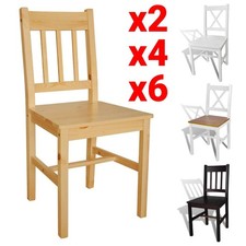 2x 4x 6x Esszimmerstühle Set Küchenstuhl Esszimmerstuhl Holz Stuhl Stühle Kiefer