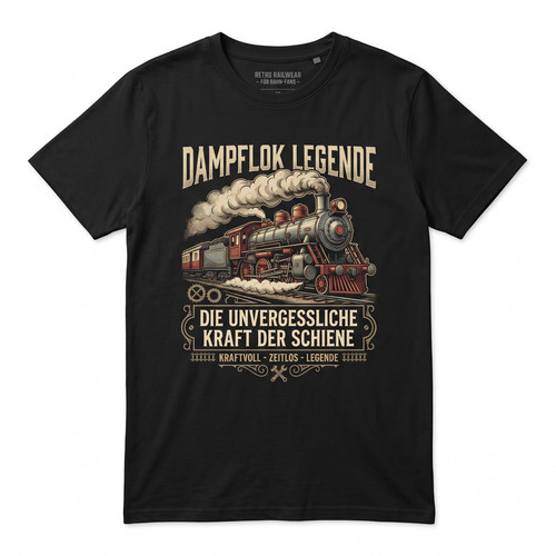 Herren shirt dampflok - t-shirt,