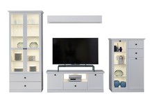 Wohnwand Baxter | weiß |