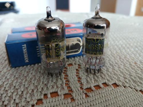 Tungsram 12ax7b ecc83 pair - tungsram, 12ax7b/ecc83