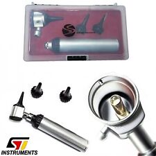 Otoskop Set HNO Ohrenleuchte Diagnose Ophthalmoskop Ohrtrichter Otologie ENT