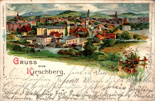 Litho gruss aus schlesien - litho,