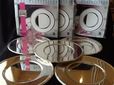 5 x WMF Platzteller 02 76756160 versilbert anlaufgeschützt rund Ø 33 cm ERSATZ