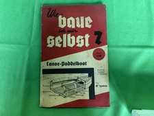 alter Bauplan Canoe Paddelboot