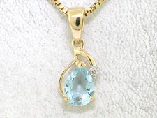 Aquamarin Anhänger 585