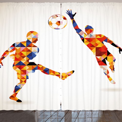 Sport rustikale gardine bunte - sport,