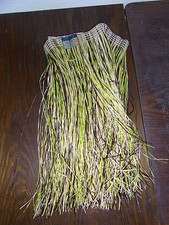 alter DDR Hularock-Zuschnitt 80x55cm VEB OPEW gelb-braun