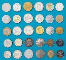 GROßFORMATIGE MÜNZSAMMLUNG 100 MÜNZEN AB 1899 ⭐ KEINE DOPPELTEN AUS 56 LÄNDERN ⭐