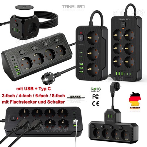 Steckdosenleiste fach usb c - steckdosenleiste, usb-c