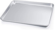 Backblech, Haware Edelstahl Ofenblech Kuchenblech, 40 X 30 X 2.5Cm, Rechteckige 