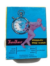 Hanhart Stoppuhr - 7 Jewels - Rarität - 60er- OVP