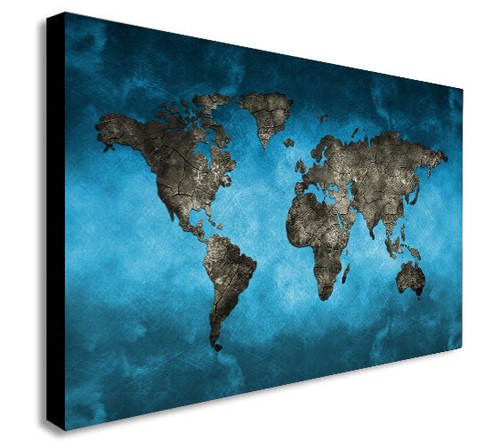 Weltkarte modern leinwand - weltkarte,