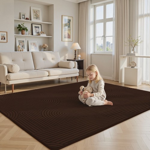 Kurzflor teppich wohnzimmer - wohnzimmer, 3d