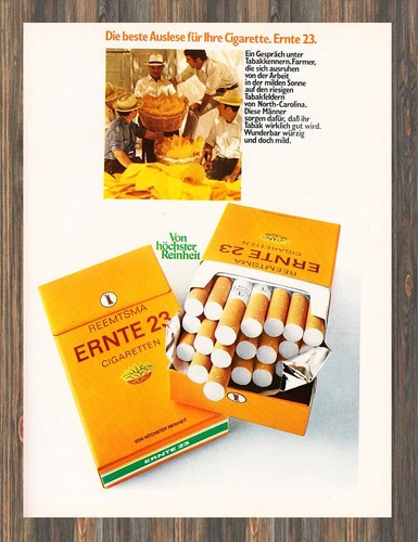 Reemtsma ernte reklame - ernte,