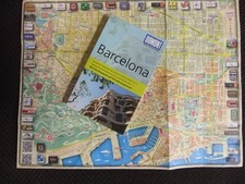 Barcelona Reiseführer, Dumont. Plus Stadtzentrum Karte.
