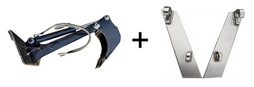 Kleiner baggerarm mit - kleiner,