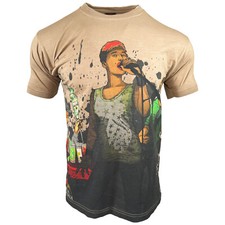 Bacardi T-Shirt Casa Bacardi Grafik Vintage Retro Party 2014 Gr.M Beige Braun