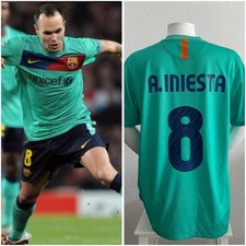 Original FC Barcelona Trikot | Iniesta 8 | 2010 2011 | XL | Away Jersey Camiseta