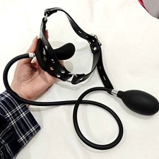 Aufblasbarer Mundknebel Mit Latex Mouth Gag Abschließbar Bondage Pumpe Abnehmbar