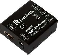 FeinTech VMR00200 HDMI 2.0 Repeater Signal-Verstärker (UHD 4K 60 Hz, HDR) 50 m R