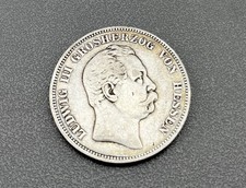 900/- Silbermünze, 5 Mark, Deutsches Reich,1876, Ludwig III, Grosherzog, Hessen