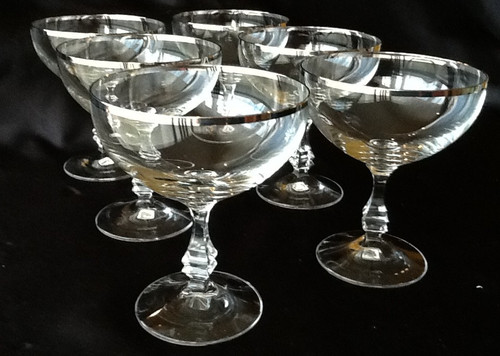 Glas sektschale - x,