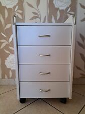 Rollcontainer weiß vier