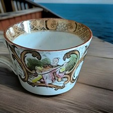 Sarreguemines Tasse aus Steingut Au Chinesisch Spielend Der Gitarre 1875/1899 #