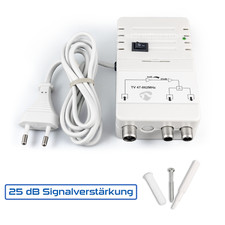 Kabelfernsehen DVB-C Zweigeräteverstärker Verstärker 25dB Vodafone Kabel HD 4K +