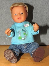 Zapf Mini Baby Born Puppe 14 cm Junge mit Käppi neuwertig