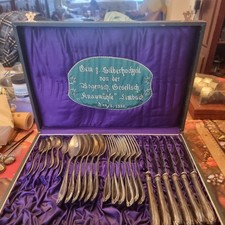 G.k. Alpacca Speisebesteck im Etui 6 Pers 24 Von 1926  anschauen!!!