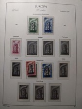 Europa/CEPT 1965 - 1985 Leuchtturm falzlos Vordruckalbum + **/gest. Marken