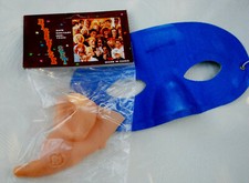hautfarbene Hexennase und blaue Augen- Maske...für Hexen oder Zauberer...NEU