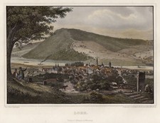 Lohr Original kolorierter Stahlstich Mayer 1847