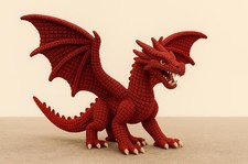Roter Drache Häkelanleitung