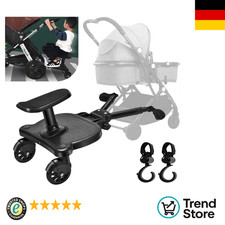Kiddy Board mit Sitz | Universal Kinderwagen | 55 Pfund Belastung